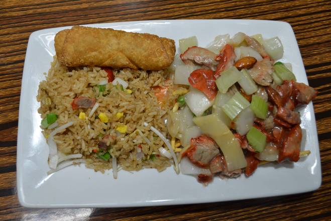 Order 4. Pork Sub Gum Chow Mein food online from Golden Crown Chinese Restaurant store, Amherst on bringmethat.com