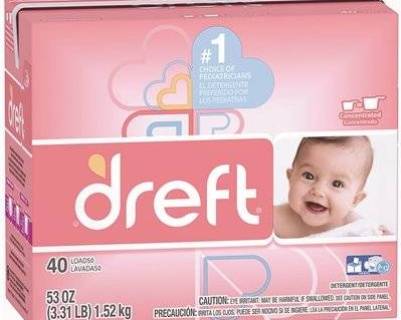 Order Draft Dreft Powder Laundry Detergent (40 loads) (53 oz) food online from Temple Beauty Supply store, South Gate on bringmethat.com
