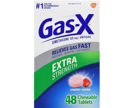 Order Gas-X Extra Strength Chewable Tablets, food online from Pit Stop Liquor Mart store, El Monte on bringmethat.com