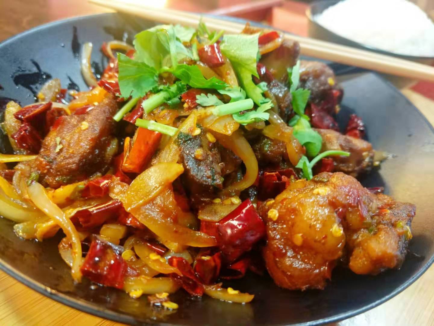 Order Jianghu Rib Rice/Noodle霸王排骨饭/面 food online from Jianghu Asian Street Food store, Iowa City on bringmethat.com