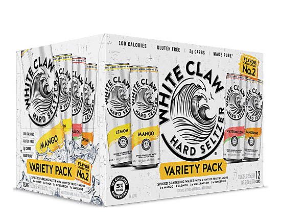 Order White Claw Variety Pack #2 12 Pack - 12 oz. Can Beer food online from Plaza Diamond Liquor store, Diamond Bar on bringmethat.com