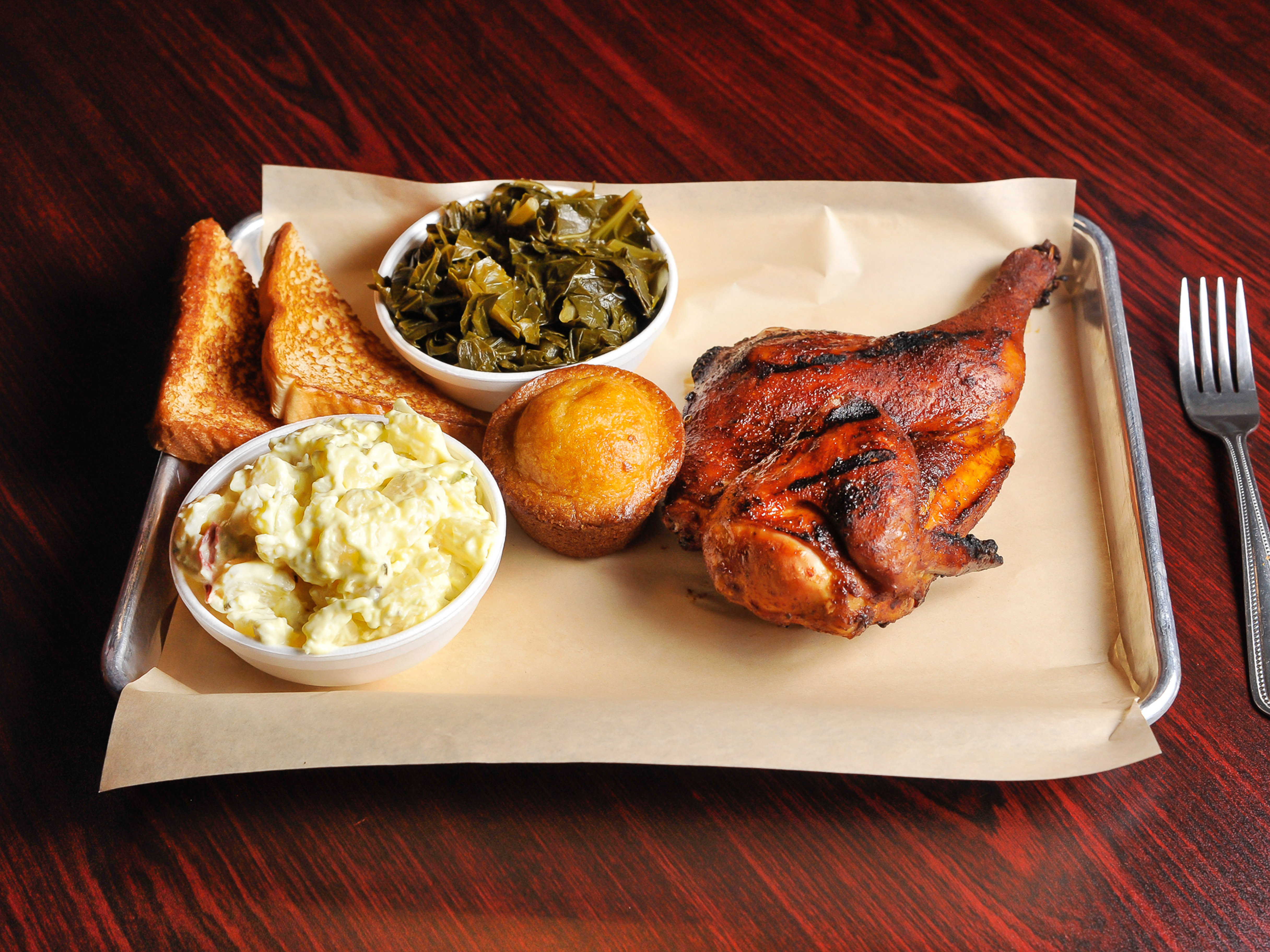 Order 1/2 Chicken Plate food online from The Ohio Hog Company store, Tyrone on bringmethat.com