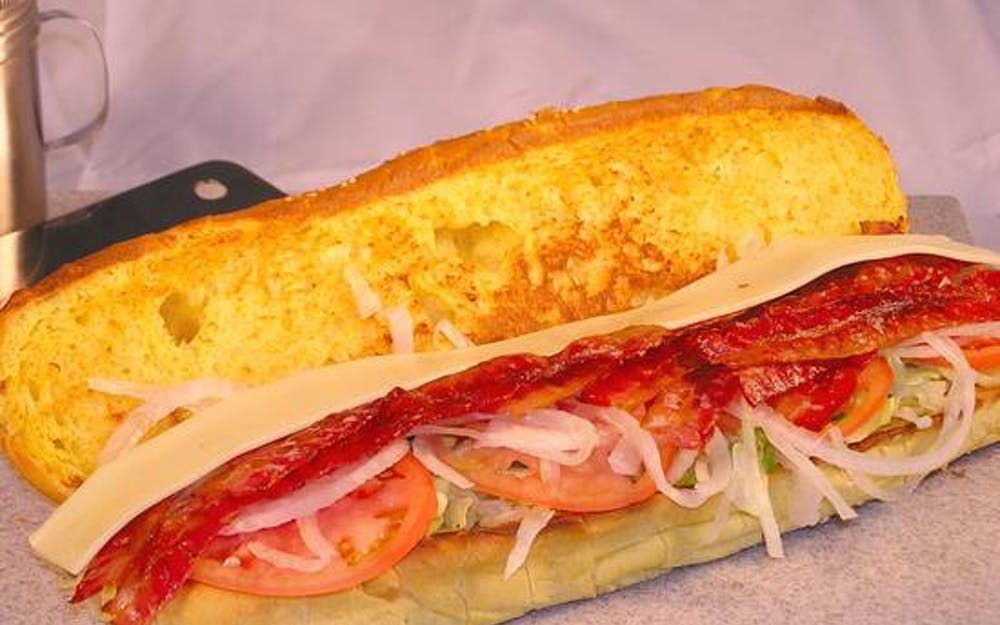 Order BLT Sub - Half food online from Cal'z Pizza Subs and Chicken Wings store, Virginia Beach on bringmethat.com