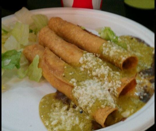 Order Three Taquitos food online from Blanco's Burritos store, Los Angeles on bringmethat.com