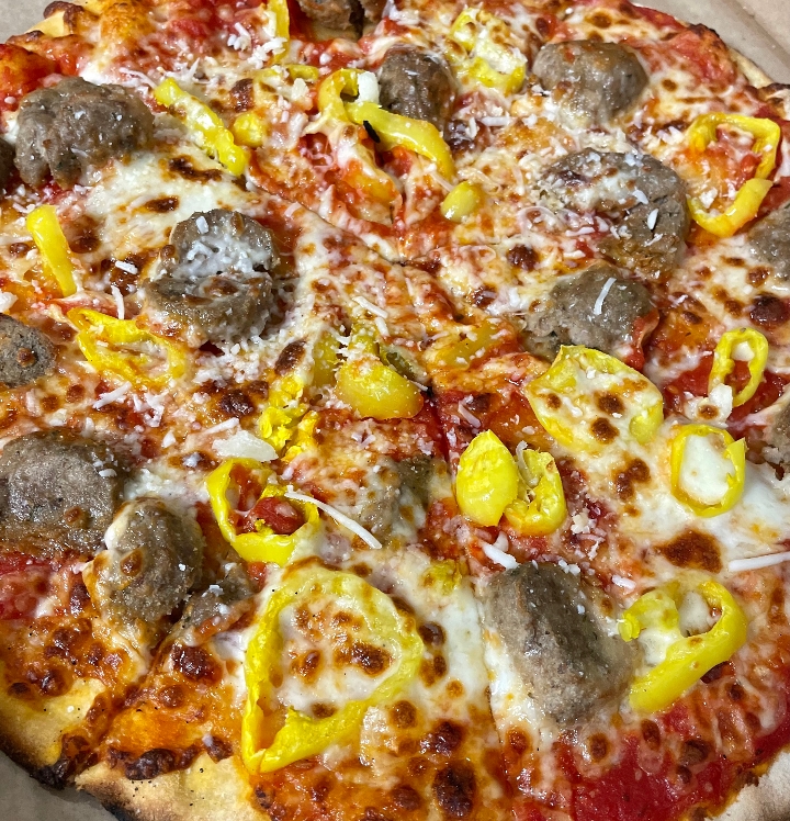 Order Meatball Pizza food online from Cook store, Needham on bringmethat.com