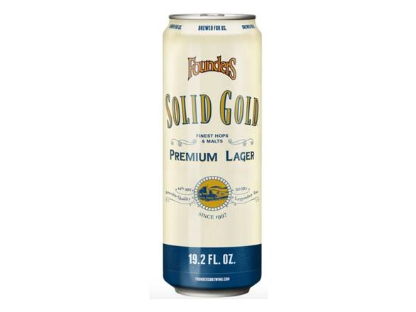 Order Founders Solid Gold - 19.2oz Can food online from Leo's Liquor store, Chicago on bringmethat.com