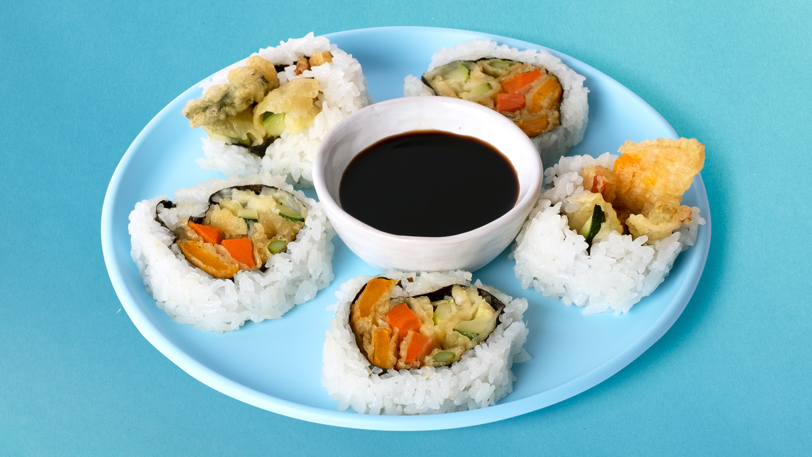 Order Vegetable Tempura Roll food online from Sushi Cutie store, Los Angeles on bringmethat.com