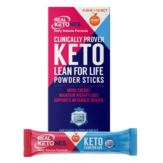Order Real Ketones Keto Lean for Life Powder Sticks Orange Blast (10 ct) food online from Rite Aid store, Willard on bringmethat.com