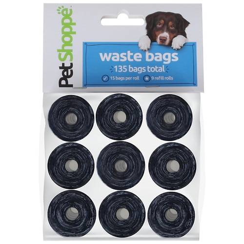 Order PetShoppe Pet Waste Bags 9" x 12" - 135.0 ea food online from Walgreens store, Lithia Springs on bringmethat.com