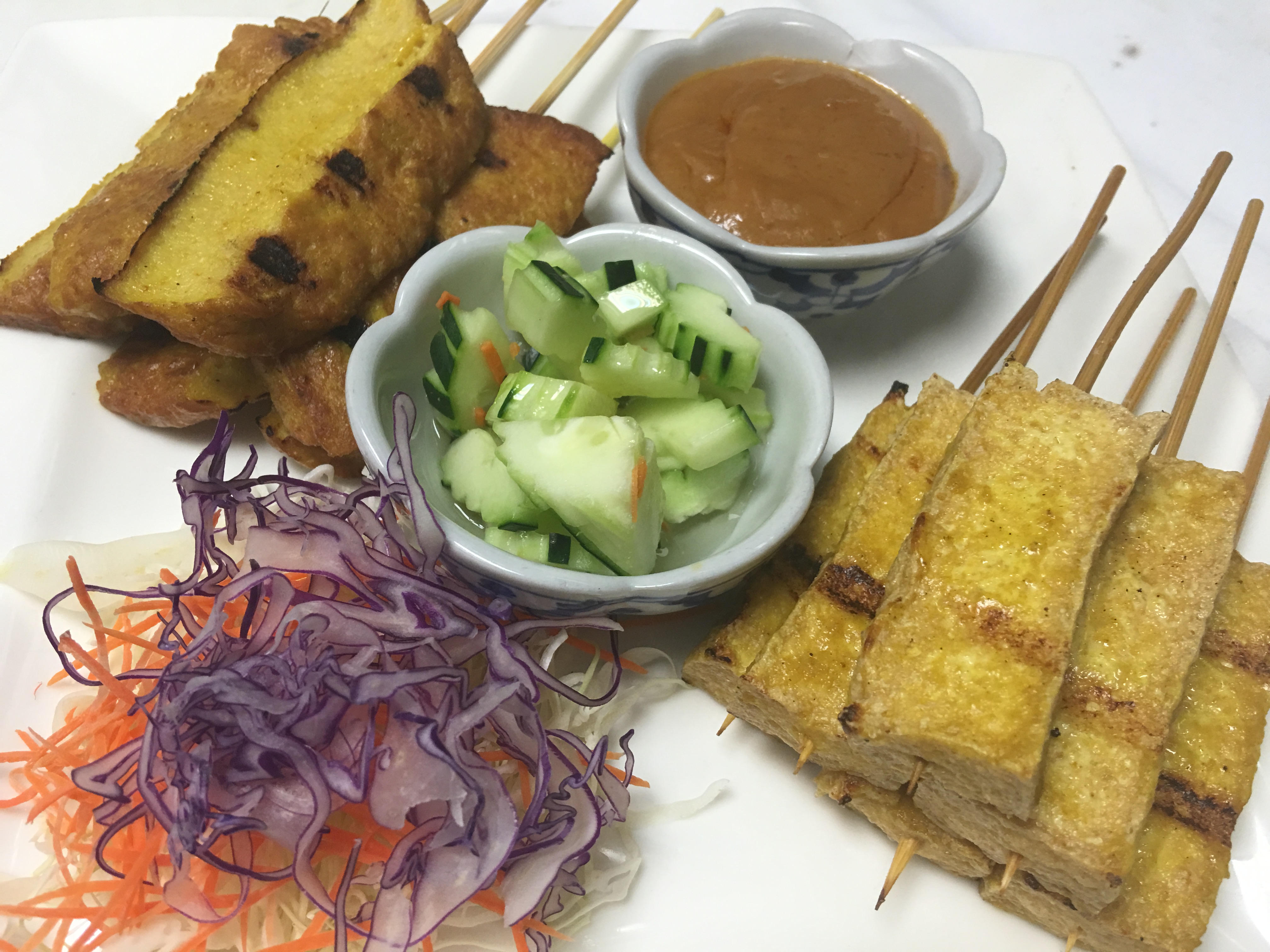 Order Vegetarian Satay Combo food online from Life Thai Fusion store, Santa Clarita on bringmethat.com