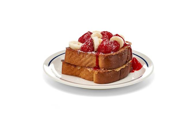 Order NEW! Thick ‘N Fluffy Strawberry Banana French Toast food online from Ihop store, Wyomissing on bringmethat.com