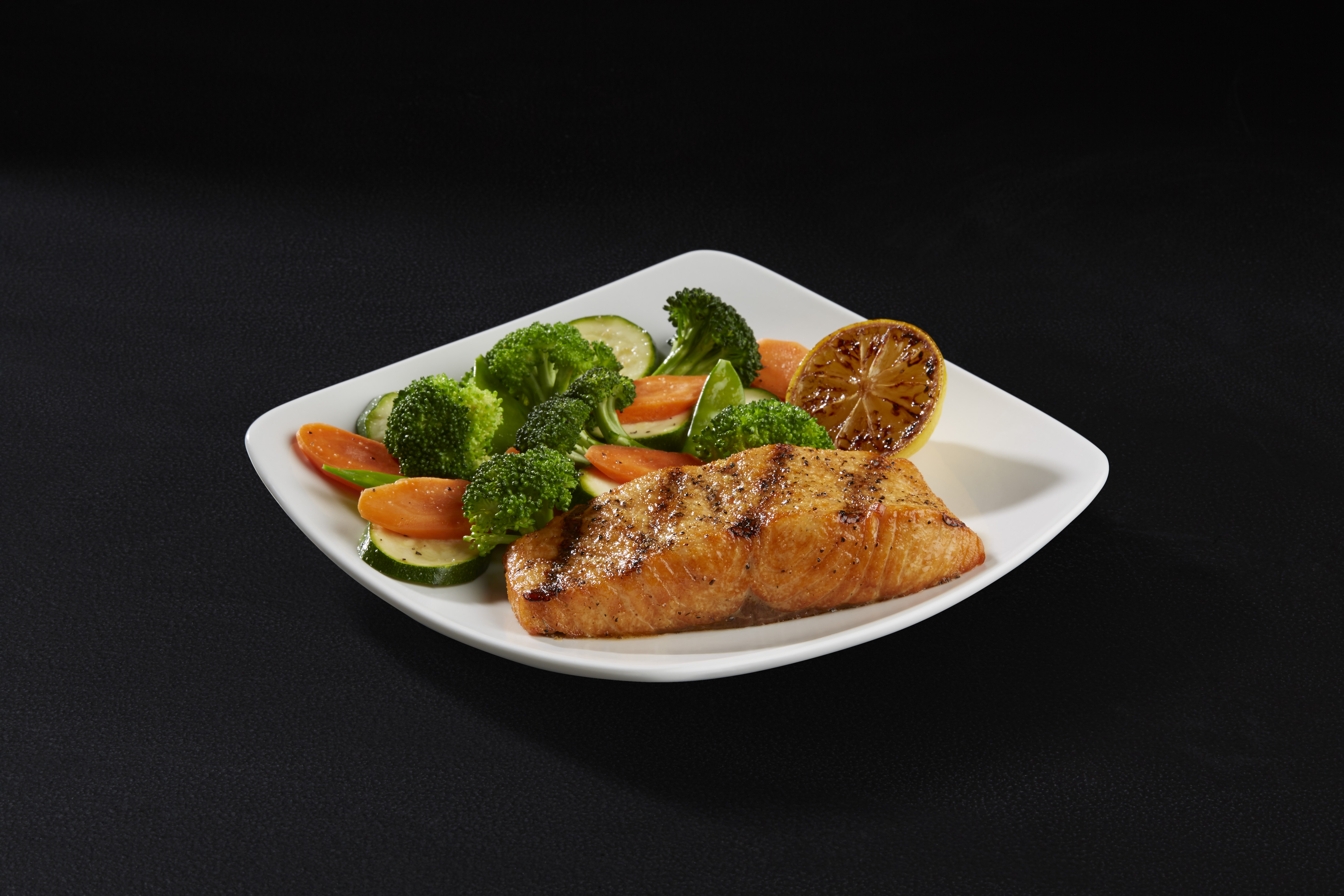 Order 6 oz. Fresh Grilled Salmon food online from Sizzler store, Sparks on bringmethat.com