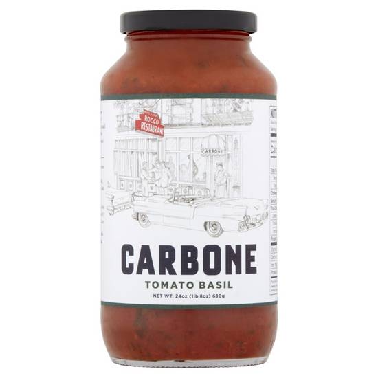 Order Carbone Tomato Basil Sauce 24oz food online from Drinks At Your Door by Gopuff store, Newton Highlands on bringmethat.com