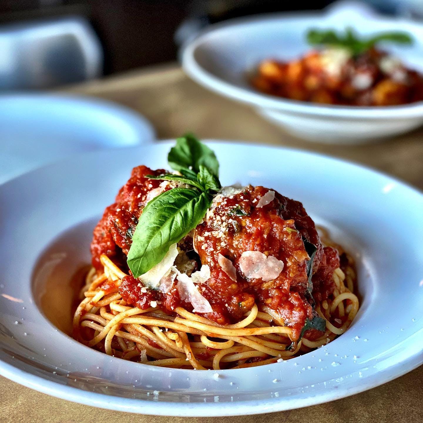 Order Spaghetti & Our Famous Meatballs - Entree food online from Tomato Tomato store, Stamford on bringmethat.com