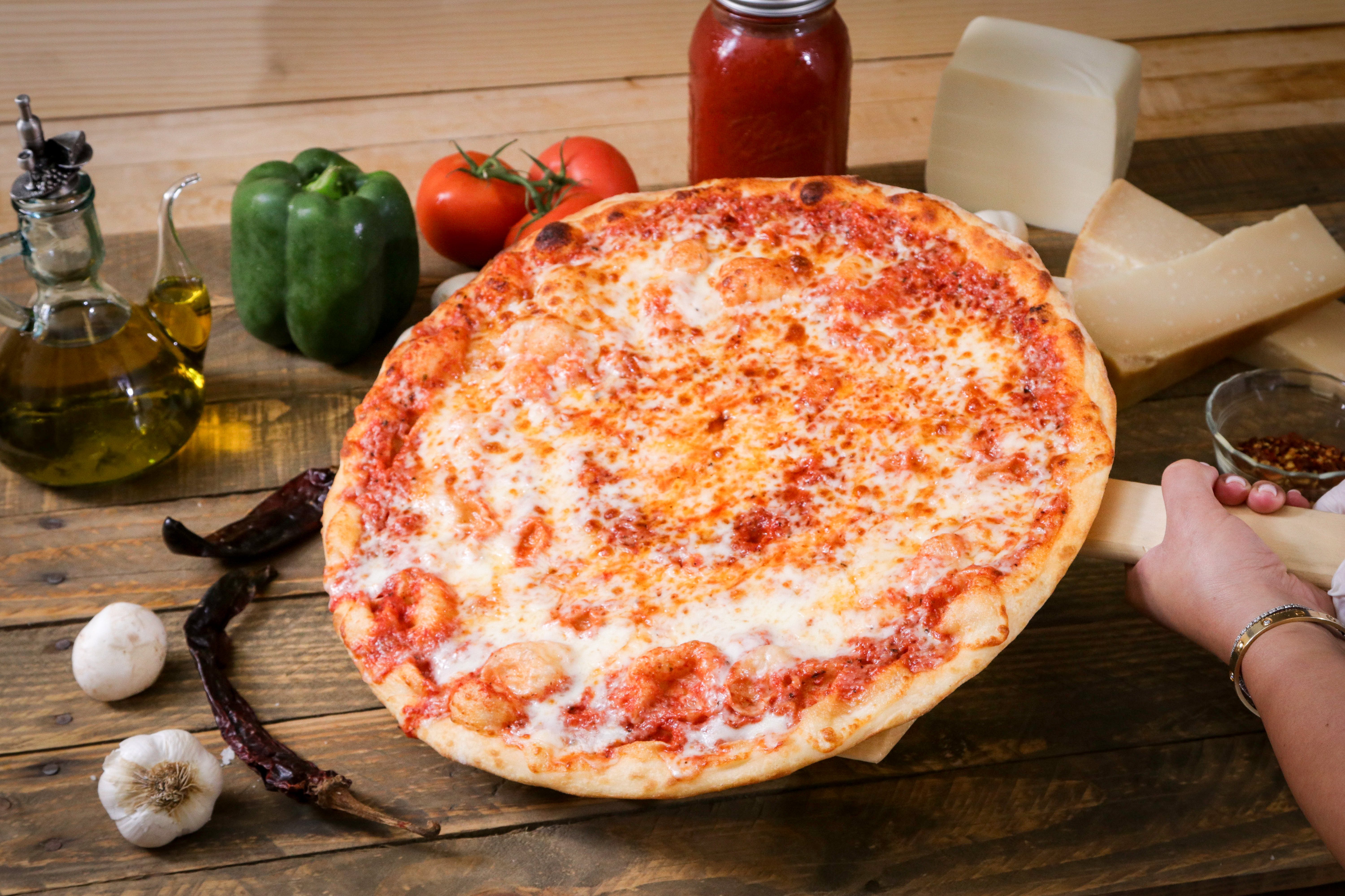 Order Gluten Free Cheese Pizza - Medium 12" (6 Slices) food online from Ameci Pizza & Pasta store, Westlake Village on bringmethat.com