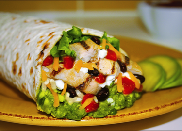 Order Chicken Burrito food online from Sandella Flatbread Cafe store, Washington on bringmethat.com