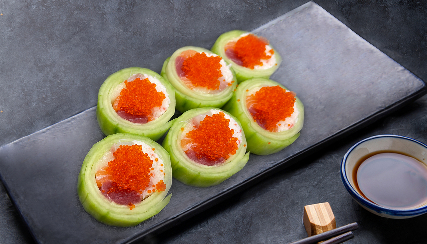 Order 56. High Noon Roll food online from Ky Sushi store, Irvine on bringmethat.com