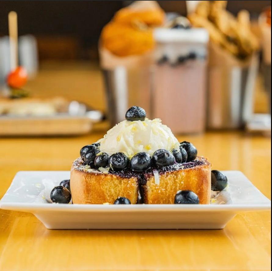 Order Blueberry Pound Cake food online from Dallas Grilled Cheese Co store, Dallas on bringmethat.com