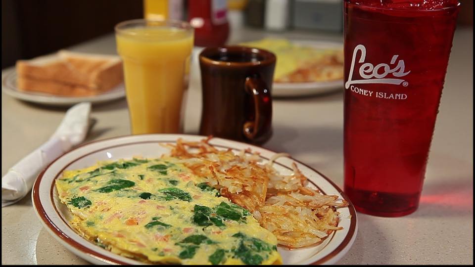 Order Spinach Omelette food online from Leo Coney Island Of Riverview Michigan store, Riverview on bringmethat.com