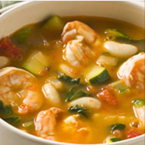 Order Shrimp & Veggie Soup food online from Lucky Wok Chinese Food store, Ontario on bringmethat.com