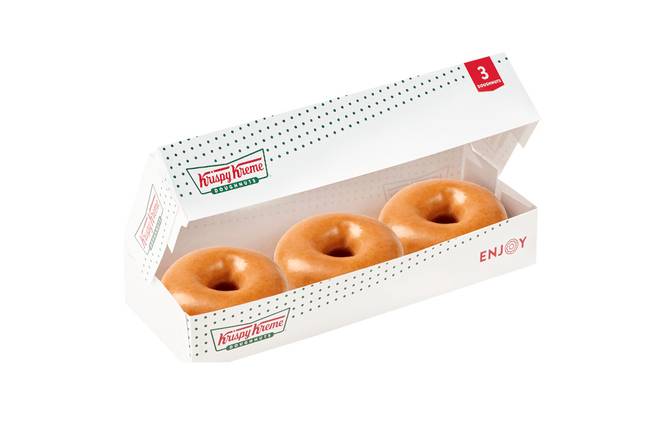 Order 3 Count Original Glazed® Doughnuts food online from Krispy Kreme store, Fuquay Varina on bringmethat.com