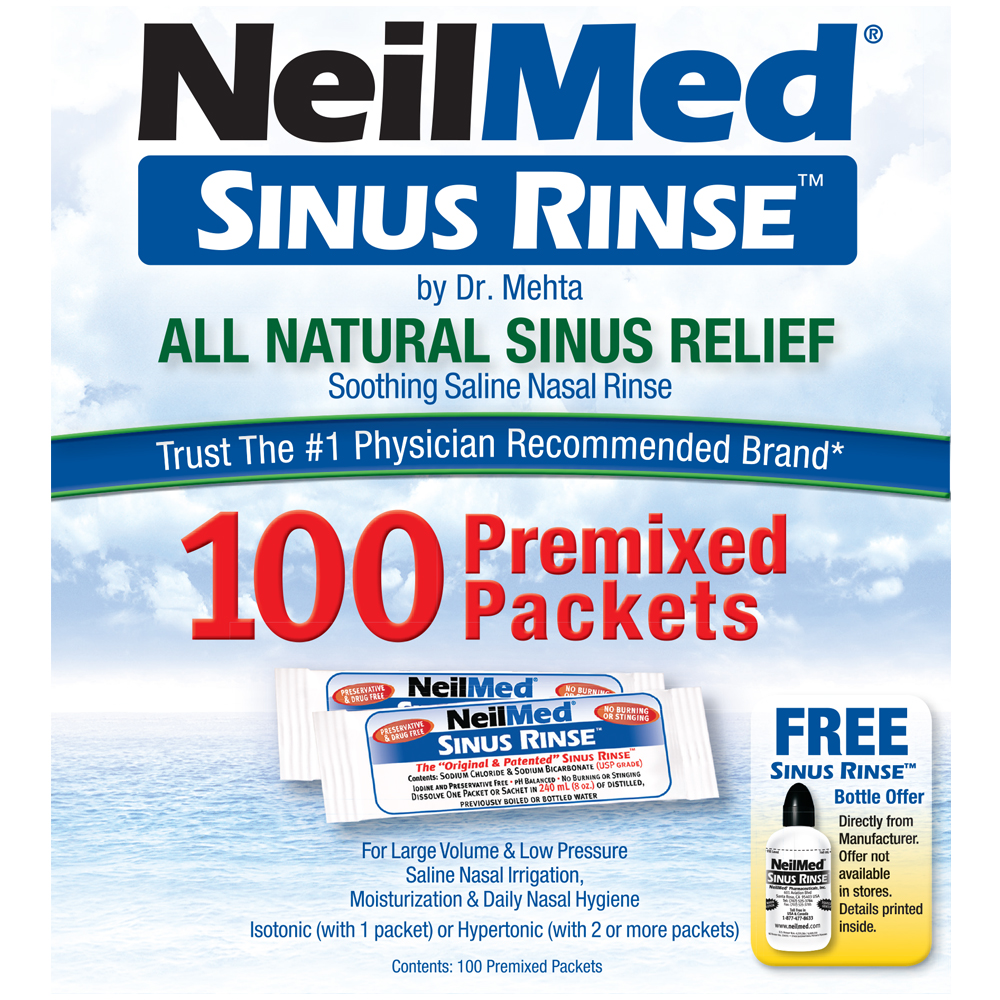 Order NeilMed Sinus Rinse, Premixed Packets - 100 ct food online from Rite Aid store, READING on bringmethat.com