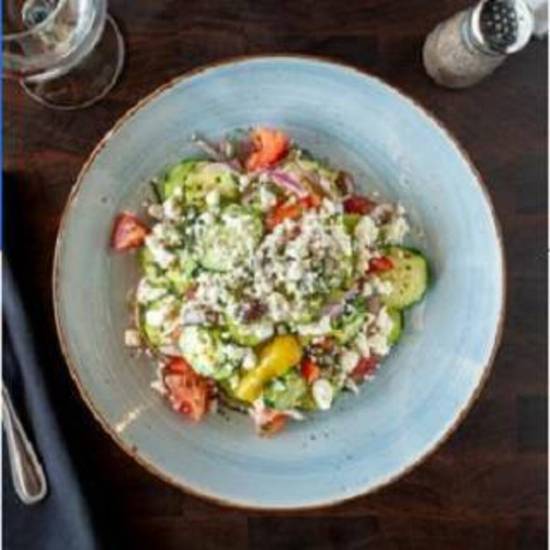 Order Greek Salad food online from New York Pizzeria store, Houston on bringmethat.com