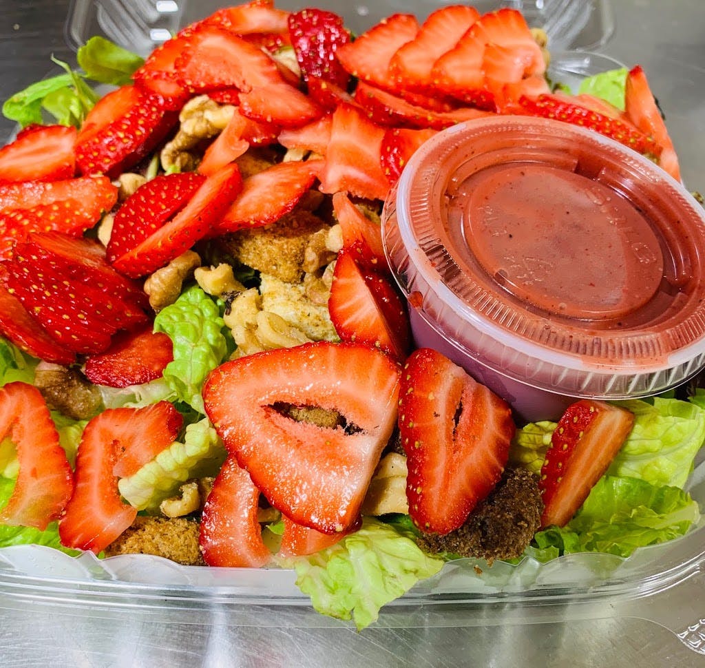 Order Strawberry Walnut Salad - Salad food online from Boston Bay Pizza store, Chicopee on bringmethat.com