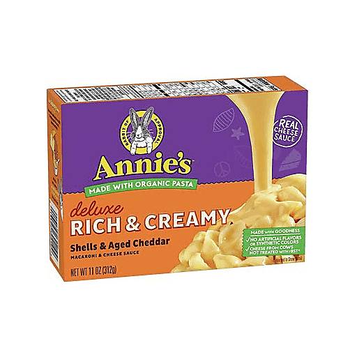 Order Annie's Homegrown Mac & Cheese Deluxe 4 Cheese Shells (11.3 OZ) 134158 food online from BevMo! store, Milpitas on bringmethat.com
