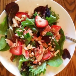 Order Strawberry Walnut Salad food online from Outside The Box Salads store, Chicago on bringmethat.com
