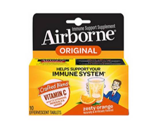 Order Airborne Effervescent Tabs Orange 10 Count food online from Raley'S store, South Lake Tahoe on bringmethat.com