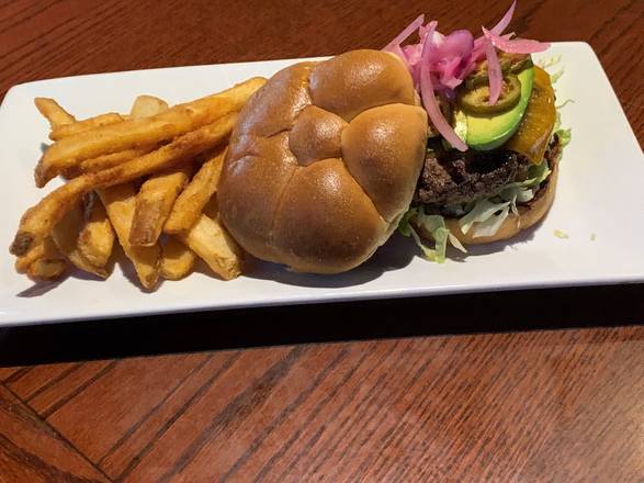 Order Southwest Burger* food online from Carolina Ale House store, Concord Mills on bringmethat.com