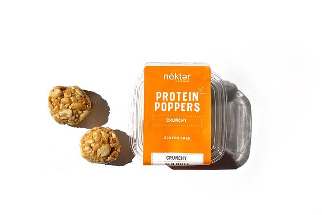Order Crunchy Peanut Protein Poppers food online from Nekter Juice Bar store, Brea on bringmethat.com