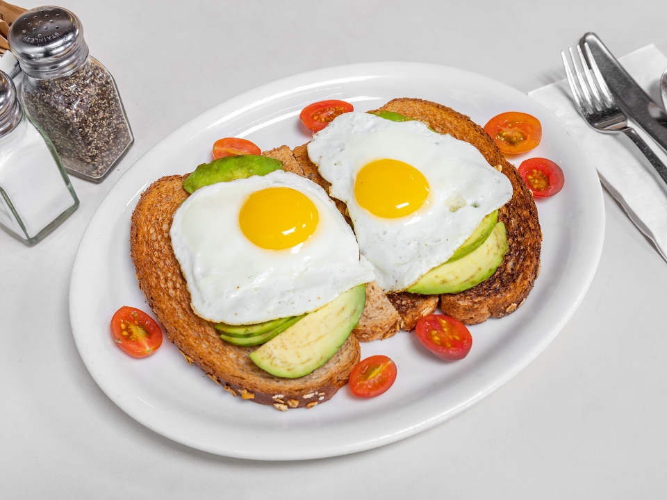Order AVOCADO  TOAST food online from Half Day Cafe store, Kentfield on bringmethat.com