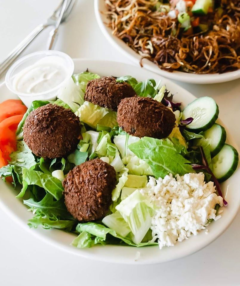 Order Lebanese Salata food online from Aladdin Eatery store, Akron on bringmethat.com