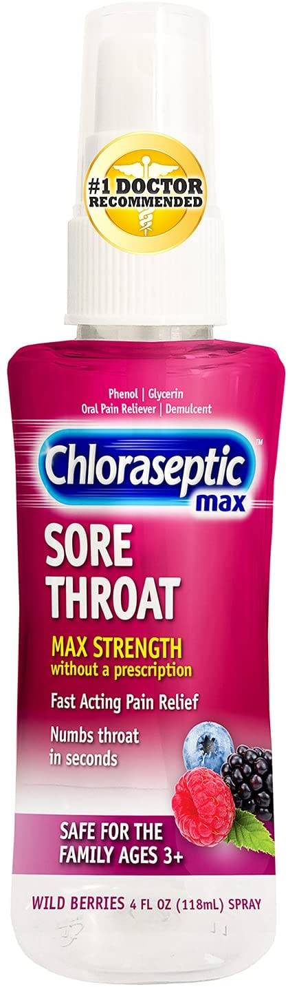 Order Chloraseptic Max Fast Acting Pain Relief Sore Throat Spray (4 oz) food online from Rite Aid store, Mckinleyville on bringmethat.com