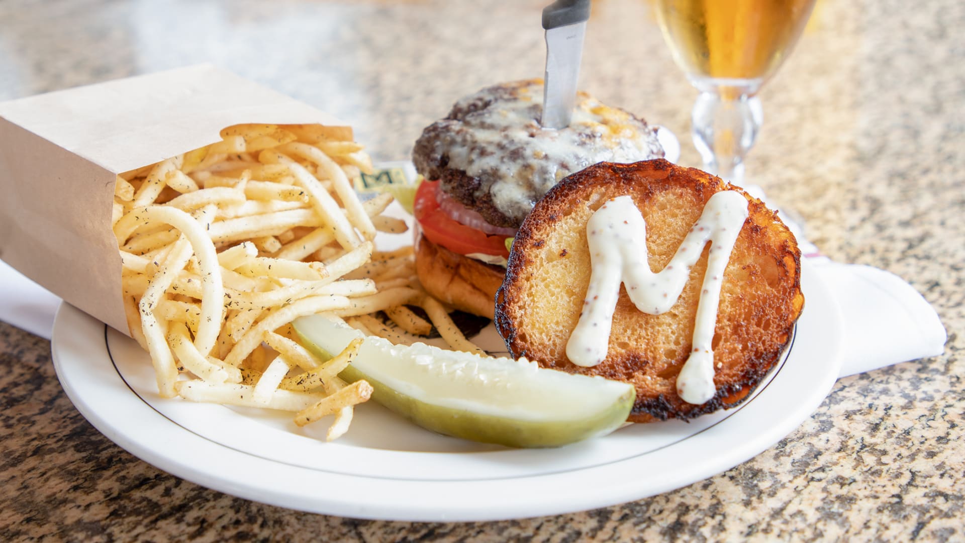 Order Mimosa Burger food online from Cafe Mimosa store, San Clemente on bringmethat.com