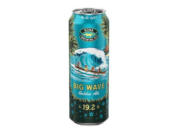 Order Kona Big Wave Golden Ale - 19.2oz Can food online from Shell Beach Liquor & Deli store, Pismo Beach on bringmethat.com