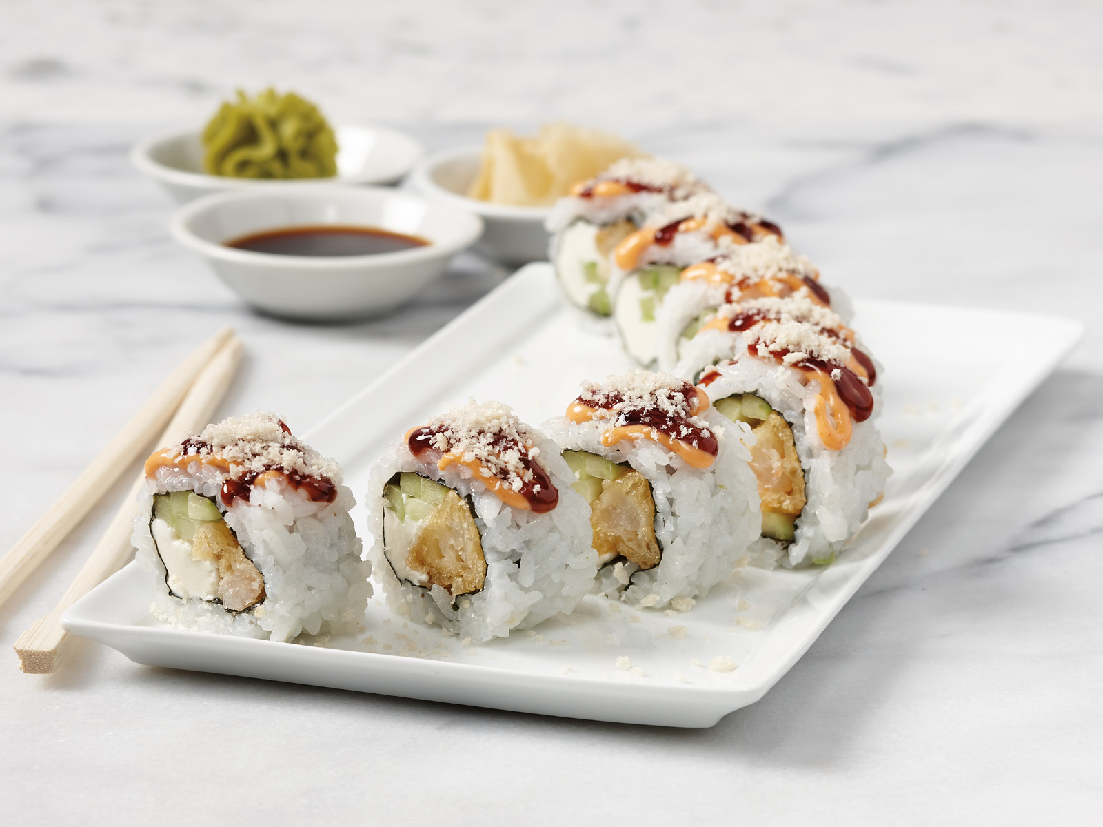 Order Godzilla Roll food online from Hy-Vee Mealtime store, Council Bluffs on bringmethat.com