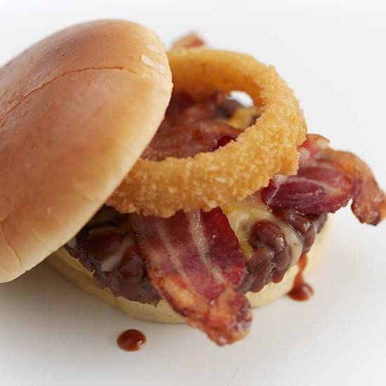 Order BBQ Bacon Burger food online from Wings And Rings store, Lewis Center on bringmethat.com