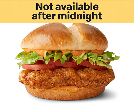 Order Spicy Deluxe Crispy Chicken Sandwich food online from McDonald's store, Pataskala on bringmethat.com