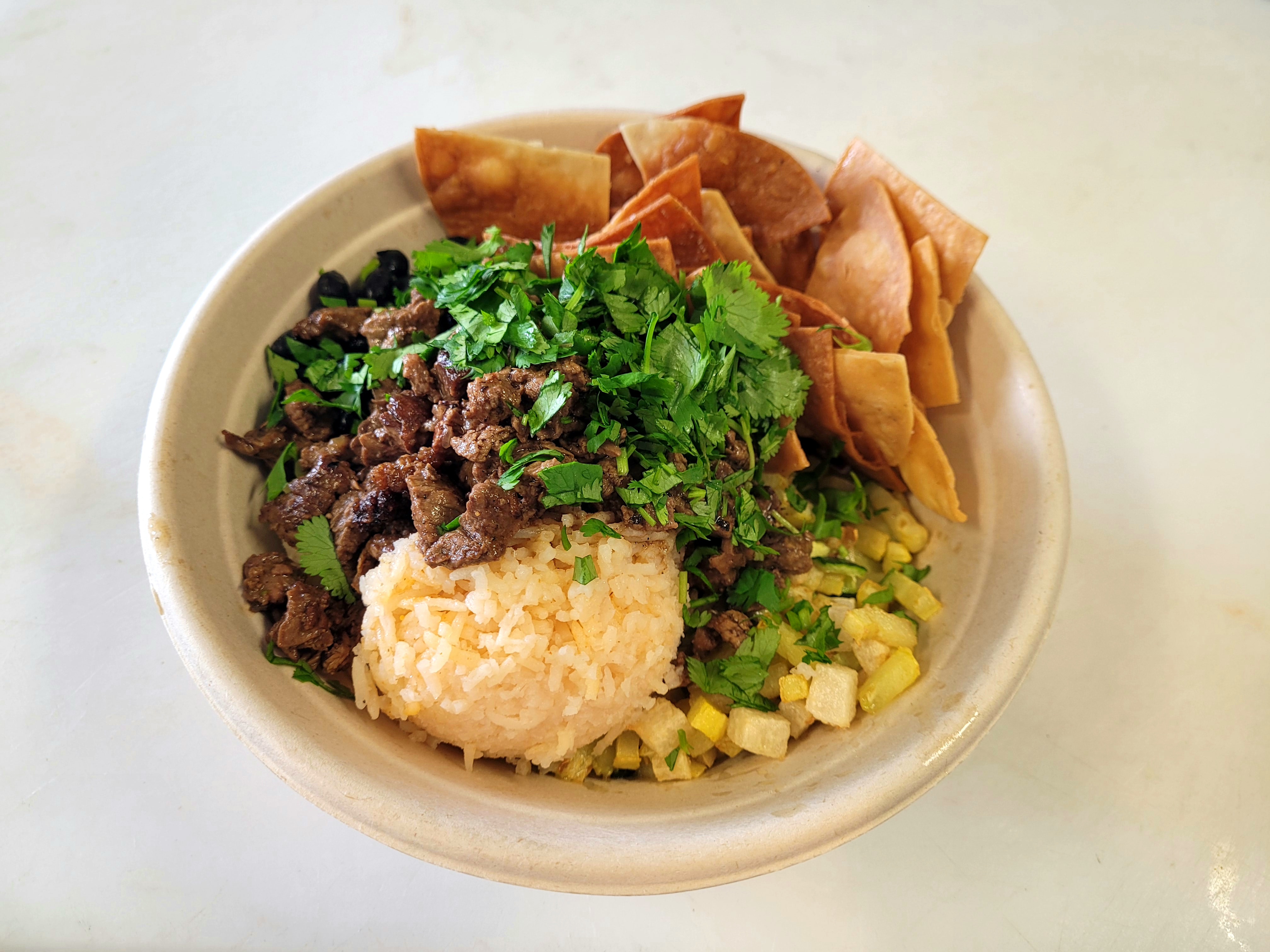 Order Caribbean Carne Asada Rasta Bowl food online from Rasta Taco store, Laguna Beach on bringmethat.com