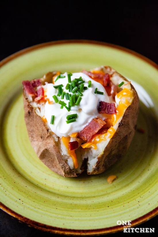 Order Side Loaded Baked Potato food online from Lakeview Restaurant store, Coventry on bringmethat.com