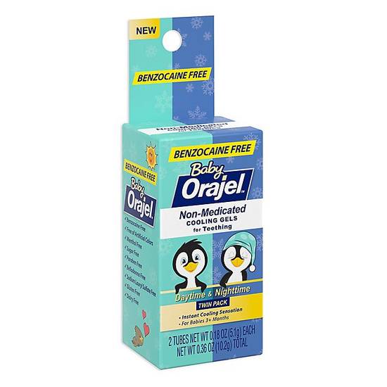 Order Baby Orajel 2-Count Naturals Daytime and Nighttime Teething Gel food online from Bed Bath &Amp; Beyond store, Torrance on bringmethat.com