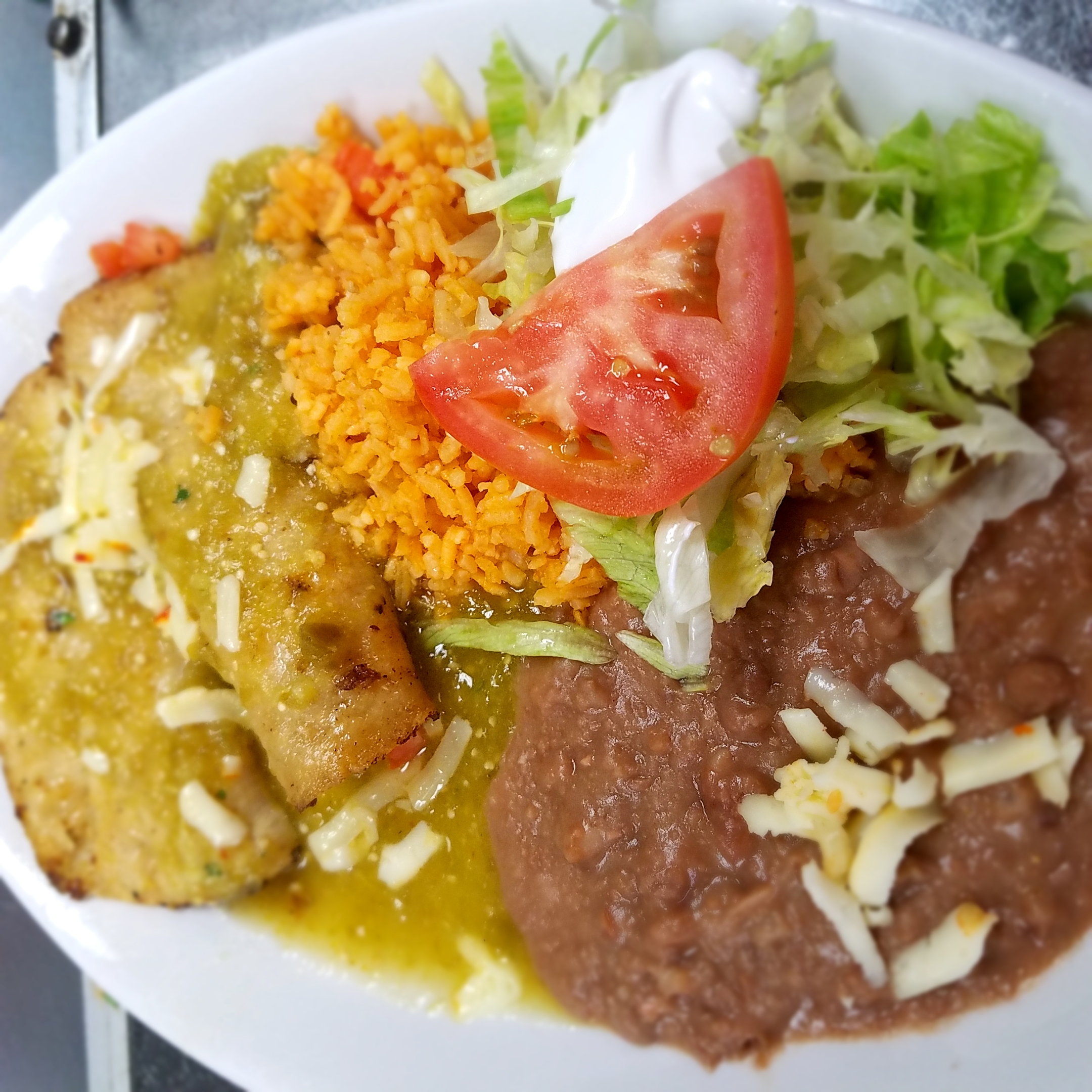 Order Enchiladas de Pollo food online from Los Arcos store, Mount Prospect on bringmethat.com