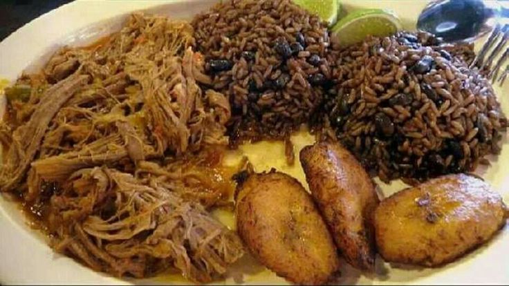 Order Ropa vieja con Congri /( rice and beans (mix) food online from La Cocina Cubana store, Lansing on bringmethat.com
