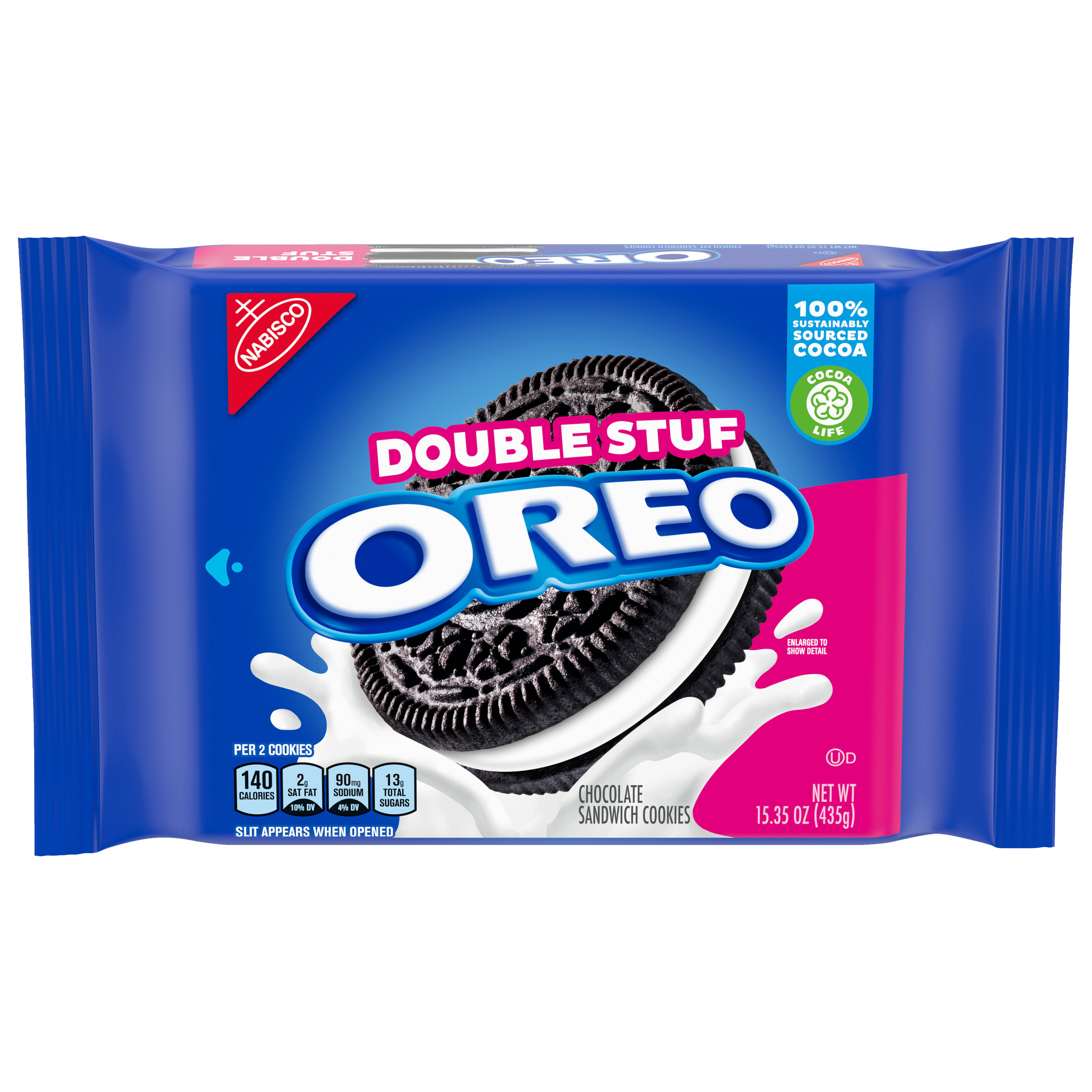 Order Nabisco Oreo Chocolate Sandwich Cookies - Double Stuf, 15.35 oz food online from Rite Aid store, MILLER PLACE on bringmethat.com