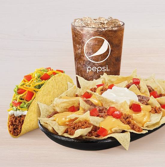 Order Nachos BellGrande® Combo food online from Taco Bell store, Tecumseh on bringmethat.com