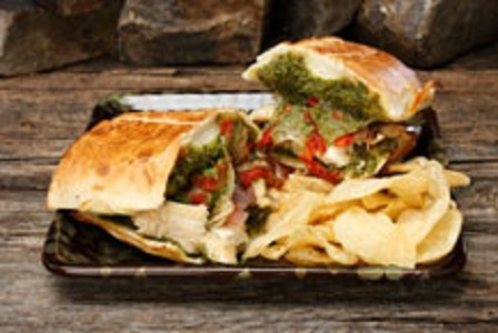 Order Chicken Pesto Sub food online from Extreme Pizza store, San Francisco on bringmethat.com