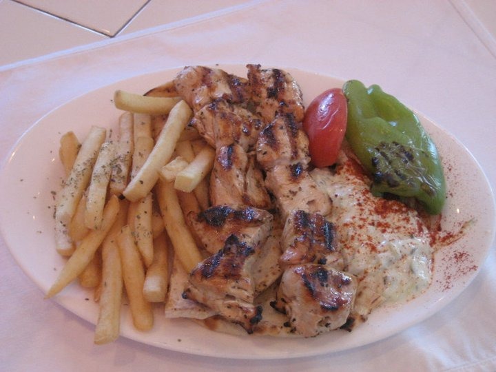 Order Chicken Souvlaki Platter food online from It's Greek to Me store, Englewood on bringmethat.com